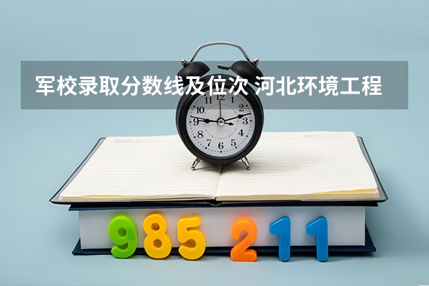 軍校錄取分數(shù)線及位次 河北環(huán)境工程學(xué)院分數(shù)線