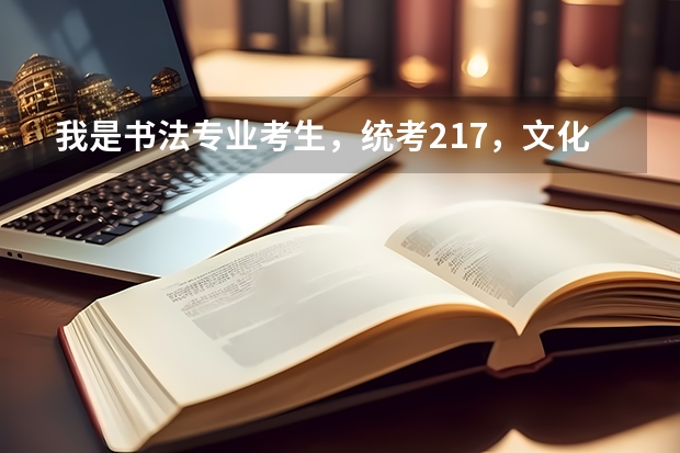 我是書法專業(yè)考生，統(tǒng)考217，文化得多少分可上本科？
