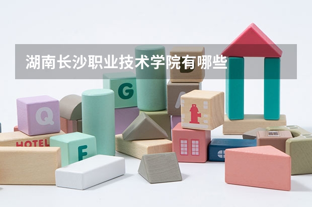 湖南長沙職業技術學院有哪些
