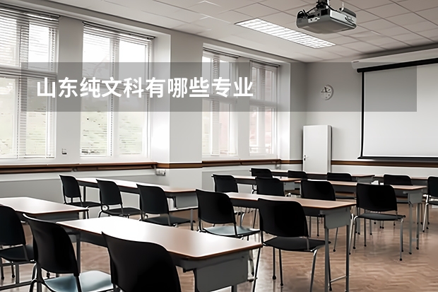 山東純文科有哪些專業