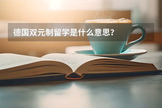 德國雙元制留學是什么意思？