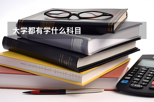 大學都有學什么科目