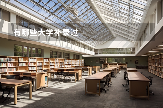 有哪些大學補錄過