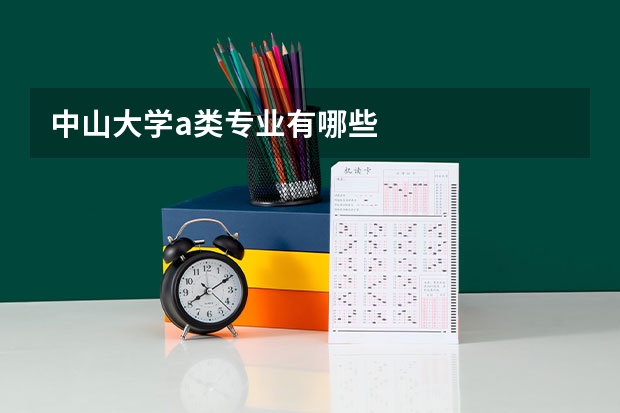 中山大學a類專業有哪些