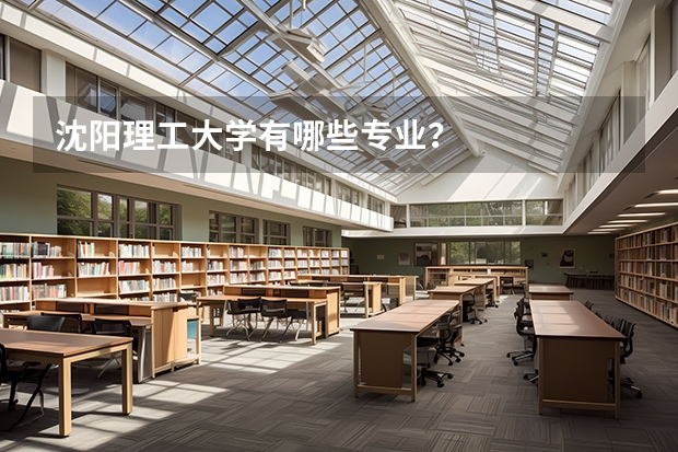 沈陽理工大學(xué)有哪些專業(yè)？