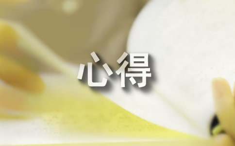 個人工作心得感想