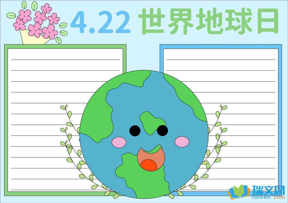 2025世界地球日手抄報