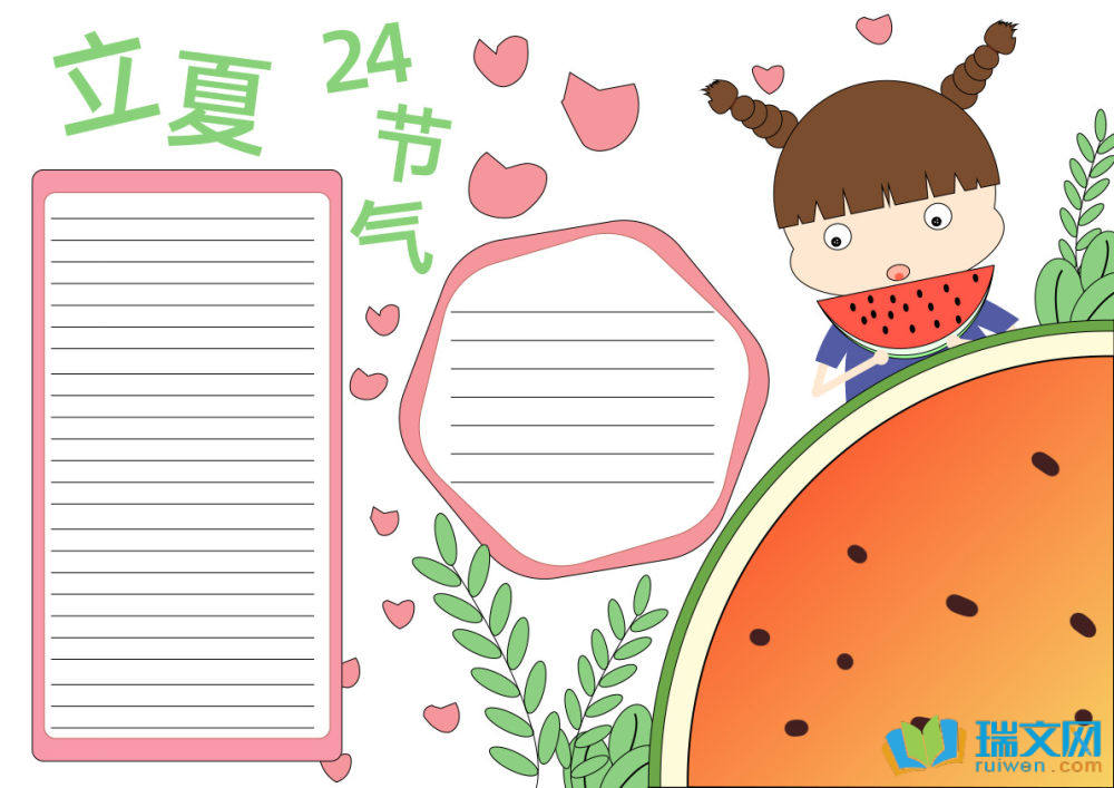 簡單好看的立夏節氣手抄報