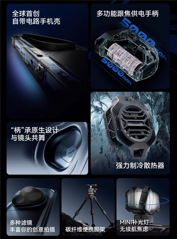 3299元 華為Pura 80 Ultra鐵頭攝影套裝開售：全球首創(chuàng)自帶路電手機殼