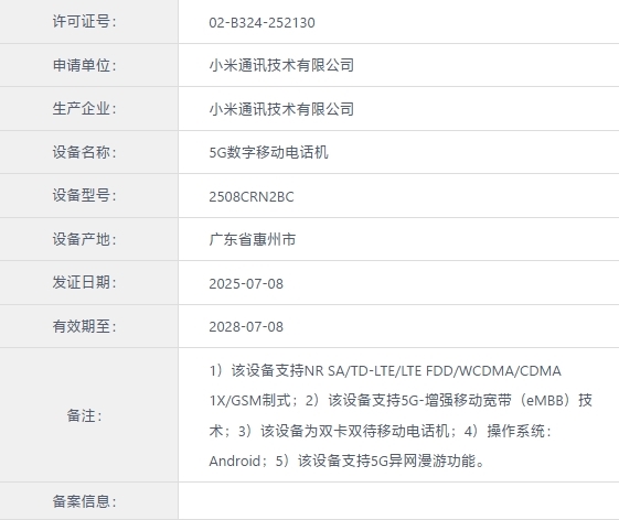 小米手機全球銷量高系列！REDMI 15C入網：百元良心神機